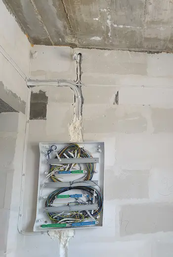 głowna skrzynka instalacja